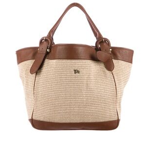Burberry Straw Raffia Tote